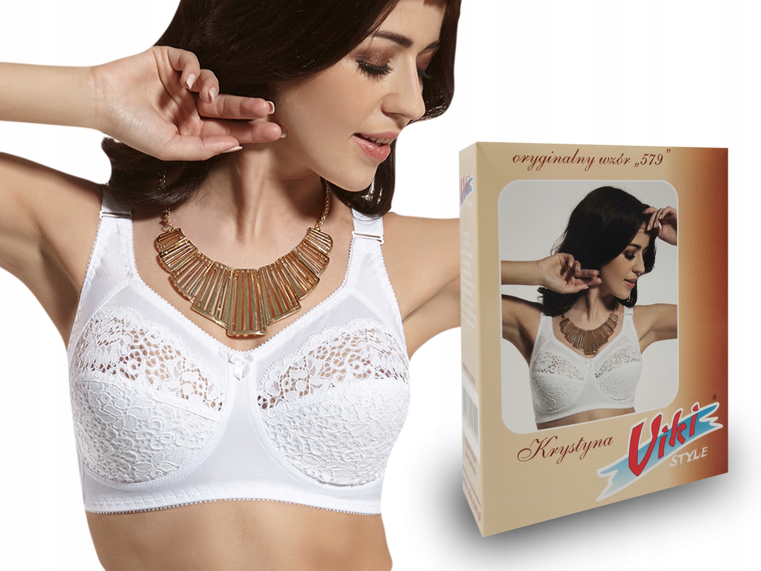 

biustonosz Viki 579 Krystyna biały , 75D