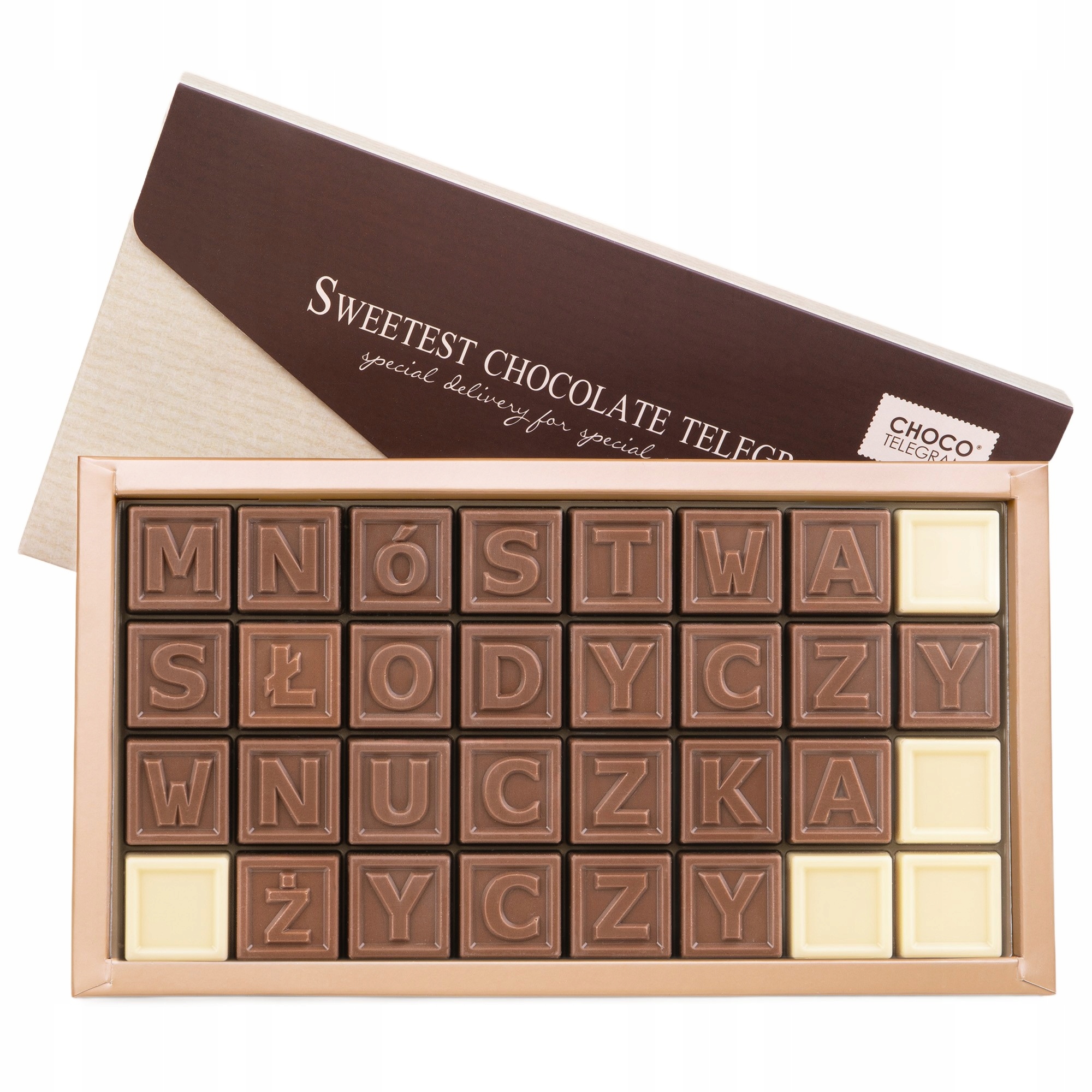 Levně Dárek pro dědečka a babičku Telegram Mnoho sladkostí vnučka přeje 304 g