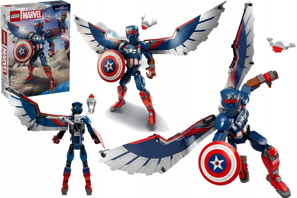 359 ele stavebnice Lego Marvel Figurka nového Kapitána Ameriky 76296