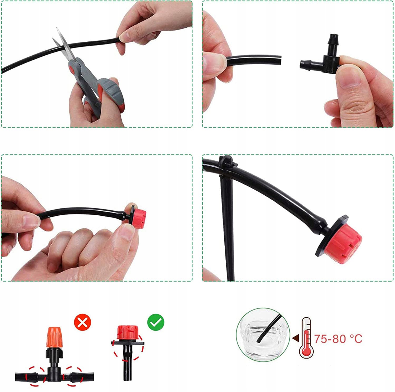 ZESTAW DO NAWADNIANIA IRYGACJI WODY WĄŻ OGRODOWY ZRASZACZ KURTYNA WODNA 30M Kod producenta ZESTAW NAWADNIANIA PODLEWANIA