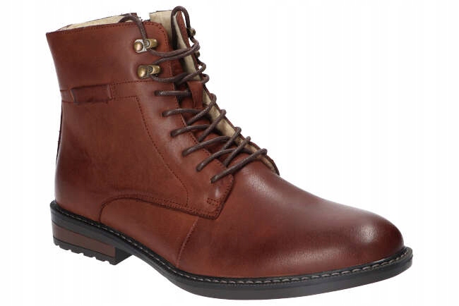 American CY85 Trapery Buty Zimowe Skórzane Co 43