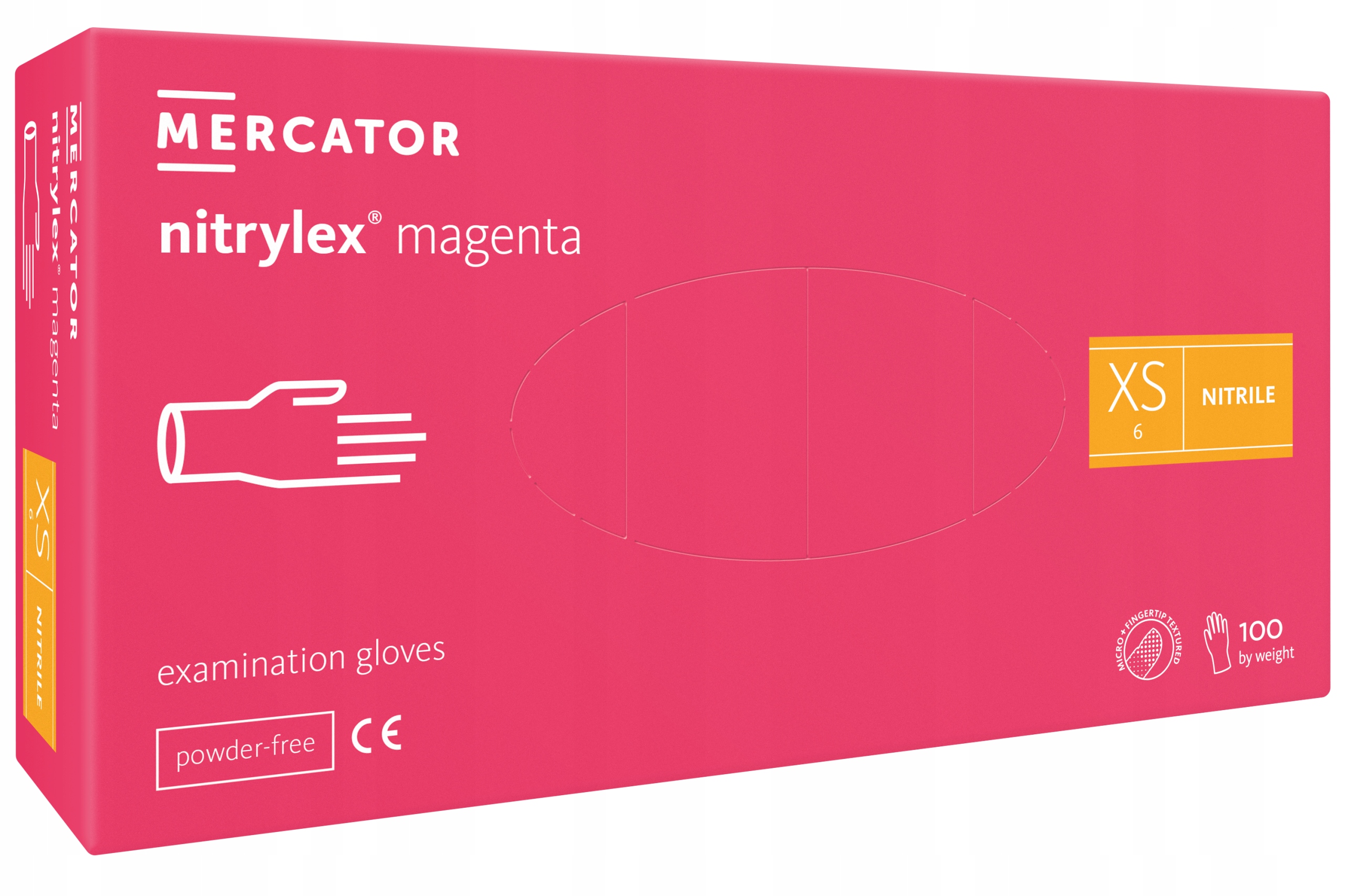 

Rękawice rękawiczki Nitrylowe pink Magenta Różowe