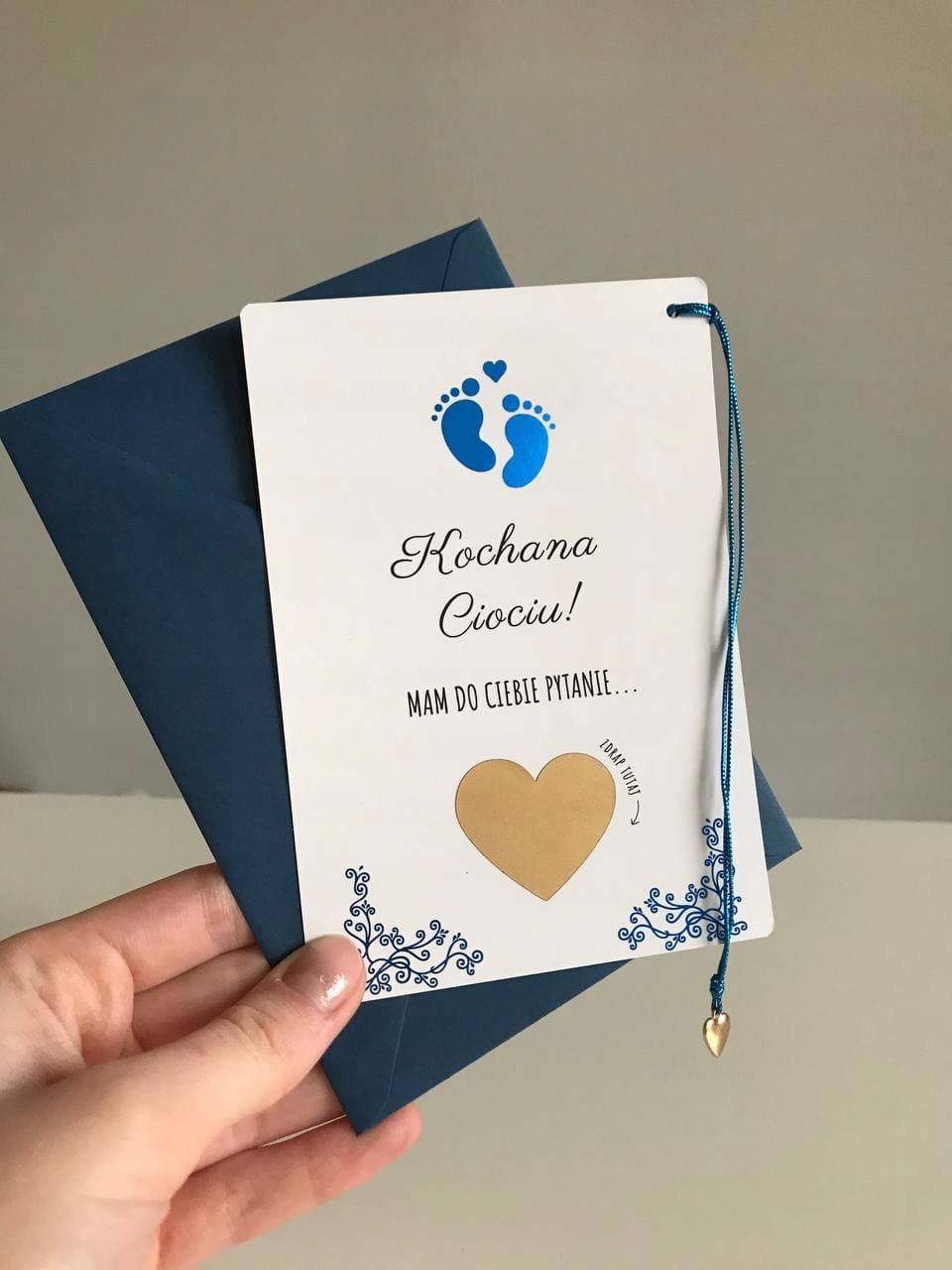 ZDRAPKA pytanie DO MAMY CHRZESTNEJ Blue STÓPKI EAN (GTIN) 5904954340159