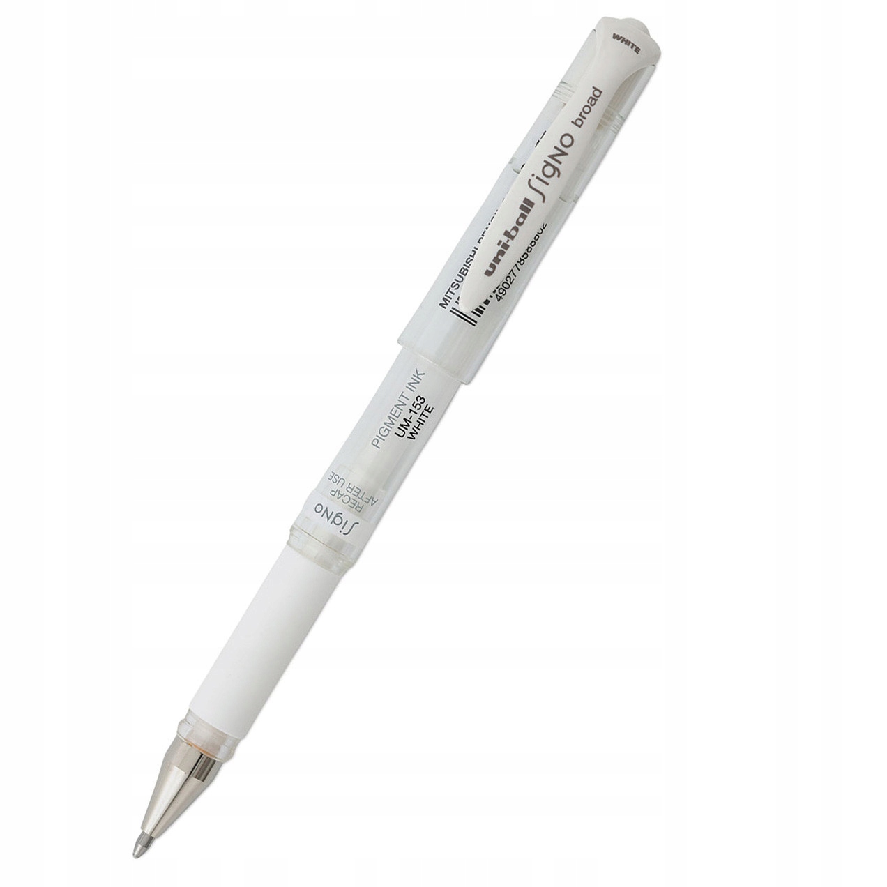 Długopis żelowy Signo UM-153 - Uni - biały, 1 mm