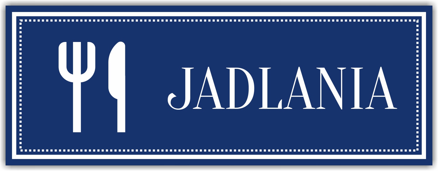 Tabliczka nierdzewana grawer JADALNIA