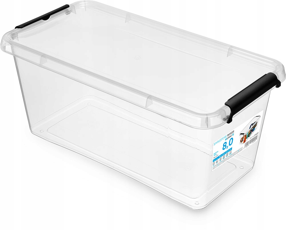 

Pojemnik pudło z pokrywką plastik 8l zamykany