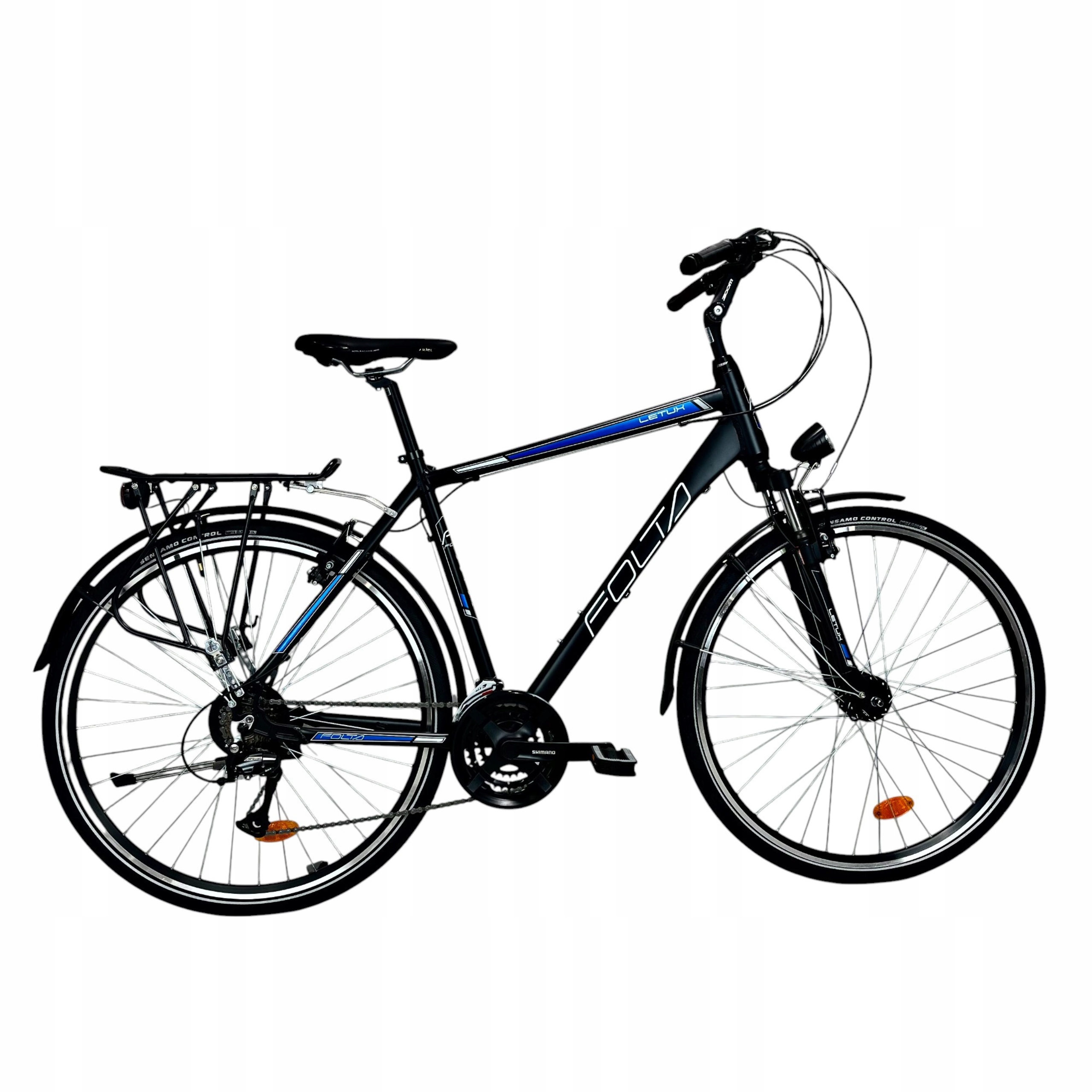 Rower Trekkingowy Męski Folta Letux 28'' Osprzęt Shimano Czarny Mat