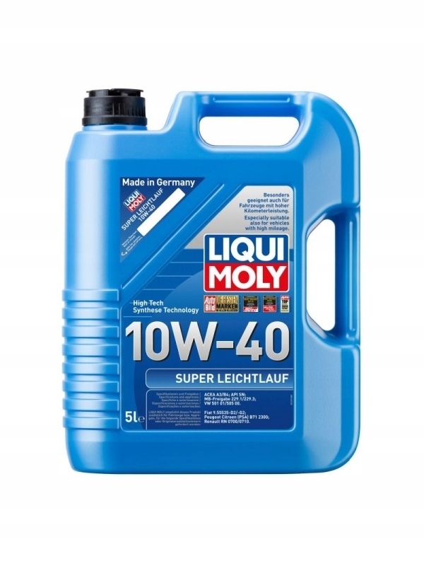 Olej Liqui Moly 10W40 5L Leichtlauf 505.00 229.1