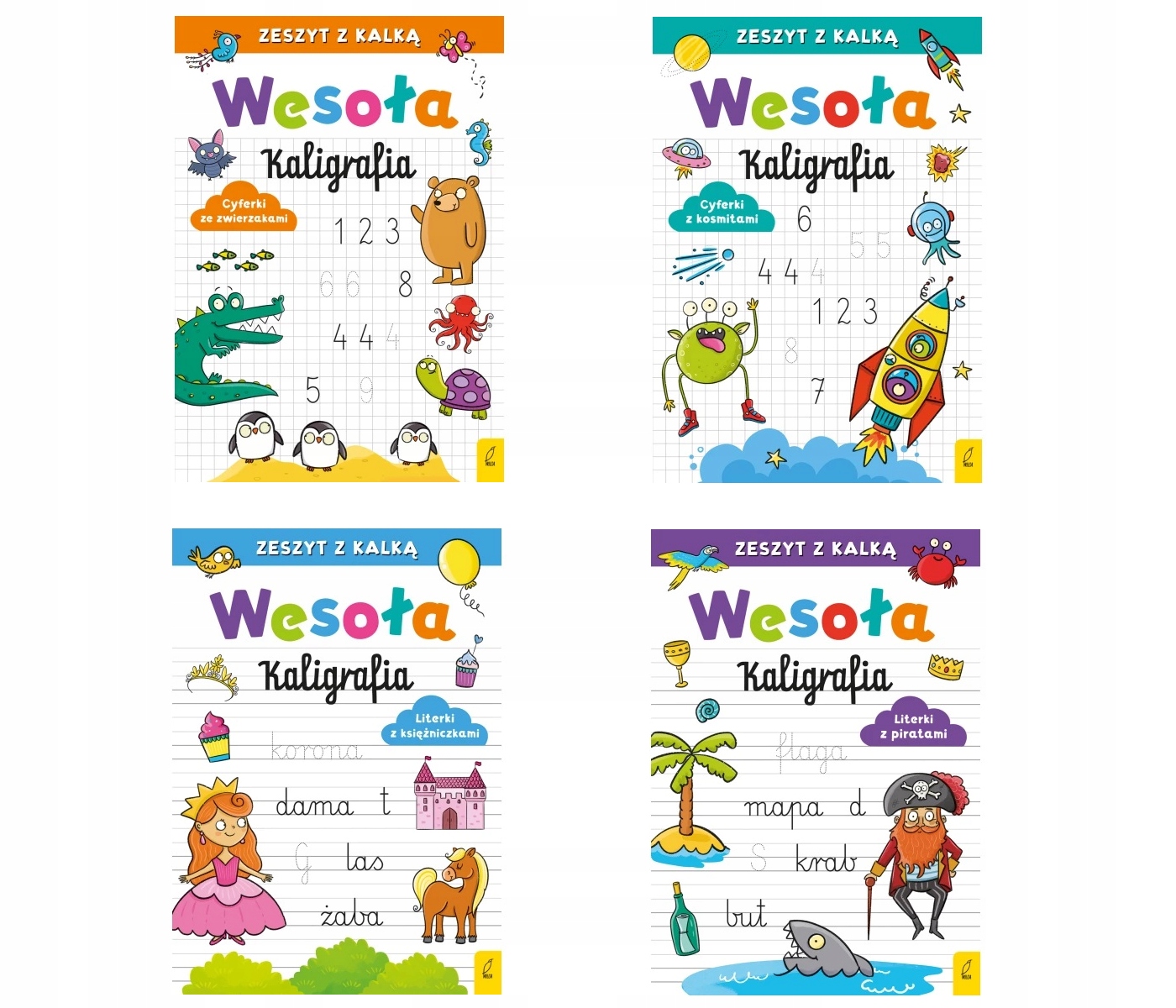 Zestaw Wesoła kaligrafia Cyferki Literki