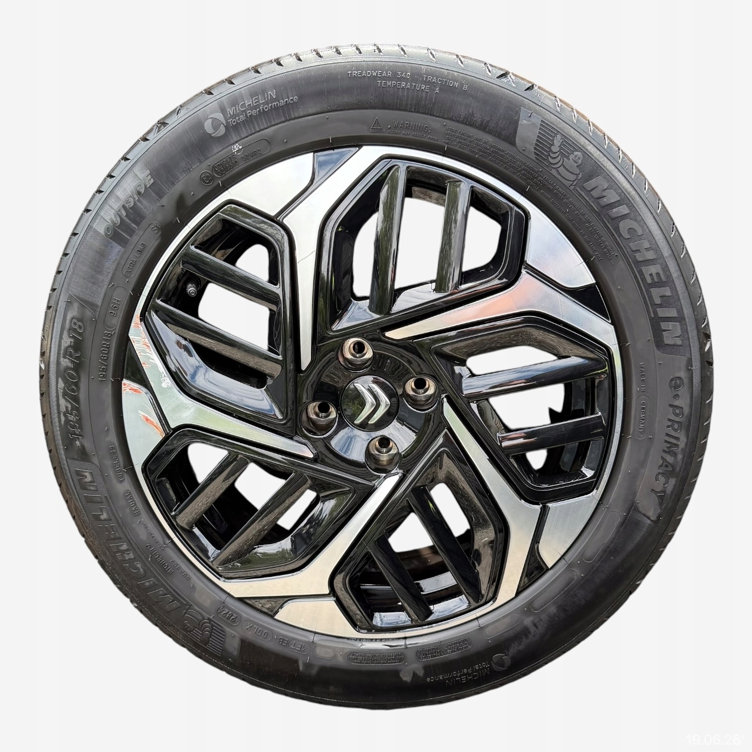 wheels tyres discs CITROEN C4 III MICHELIN 195/60/18" 5MM summer