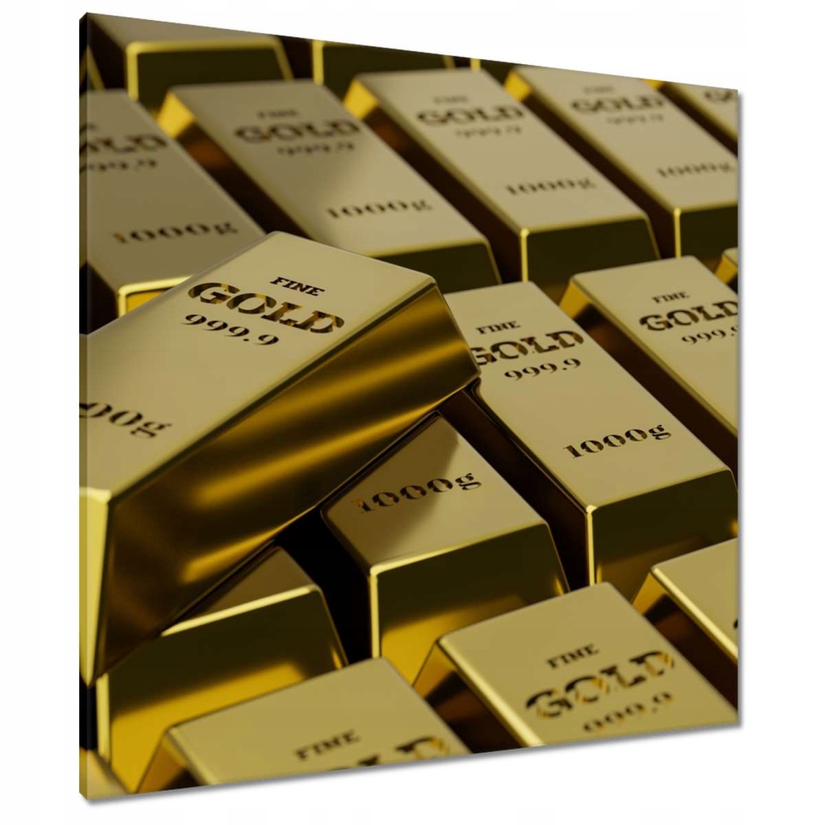 Obrazy 80x80 Zlato Slitky Gold 1000 g