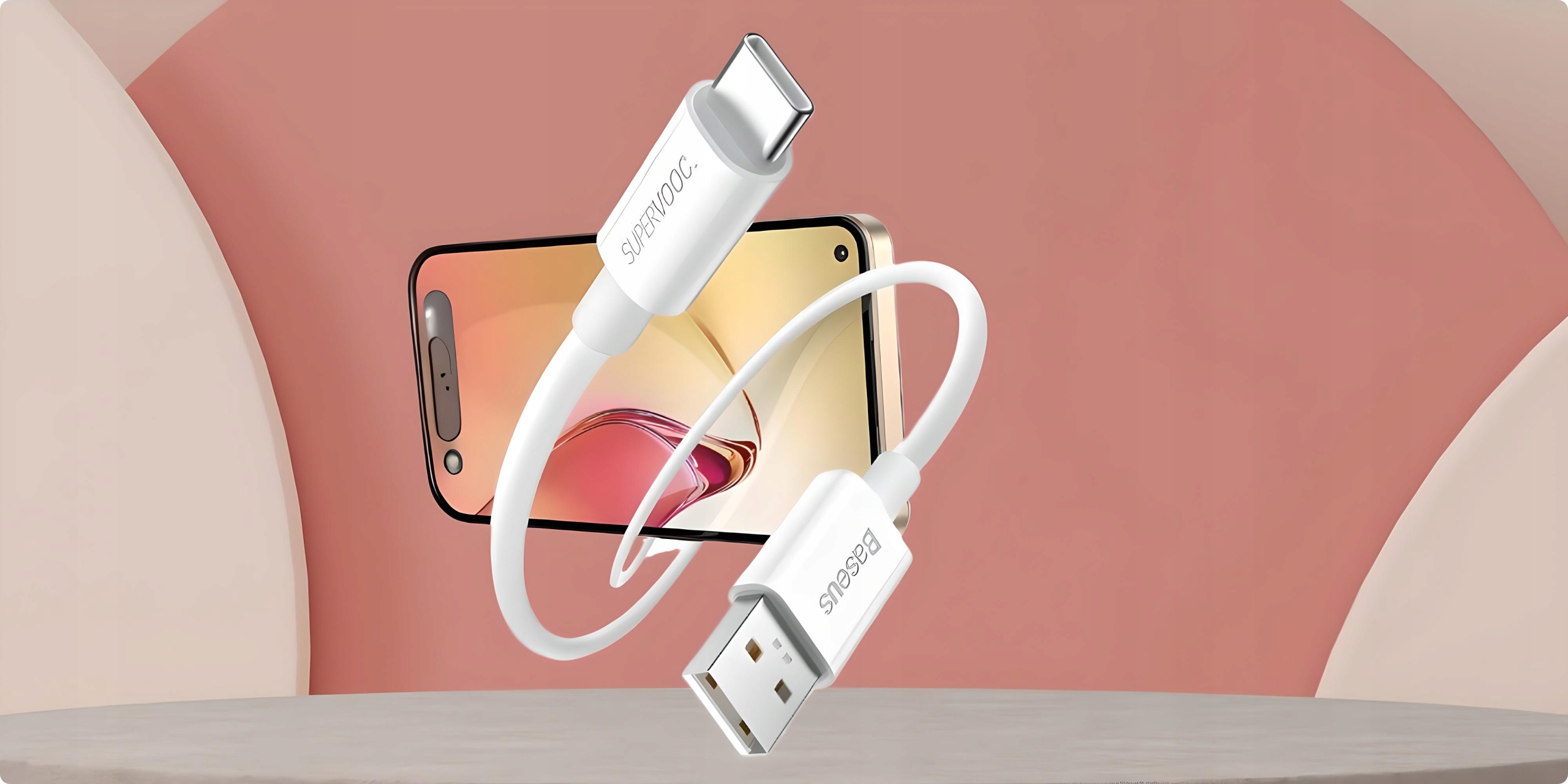 SZYBKI KABEL USB USB-C 65W do SUPERVOOC OPPO REALME ONEPLUS DASH CHARGE Stan opakowania oryginalne