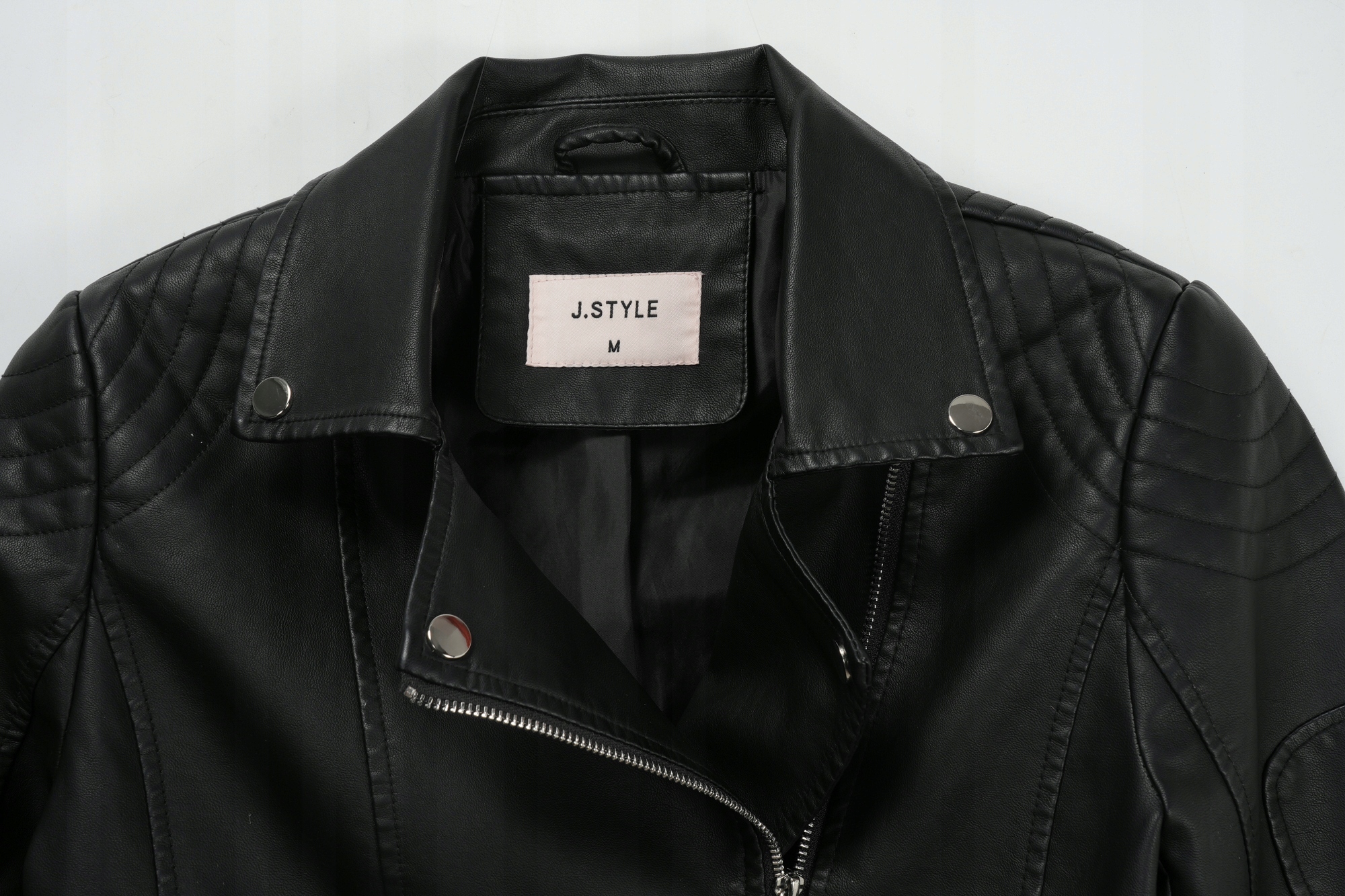 RAMONESKA KURTKA DAMSKA eko skórzana na zamek - M Marka J STYLE