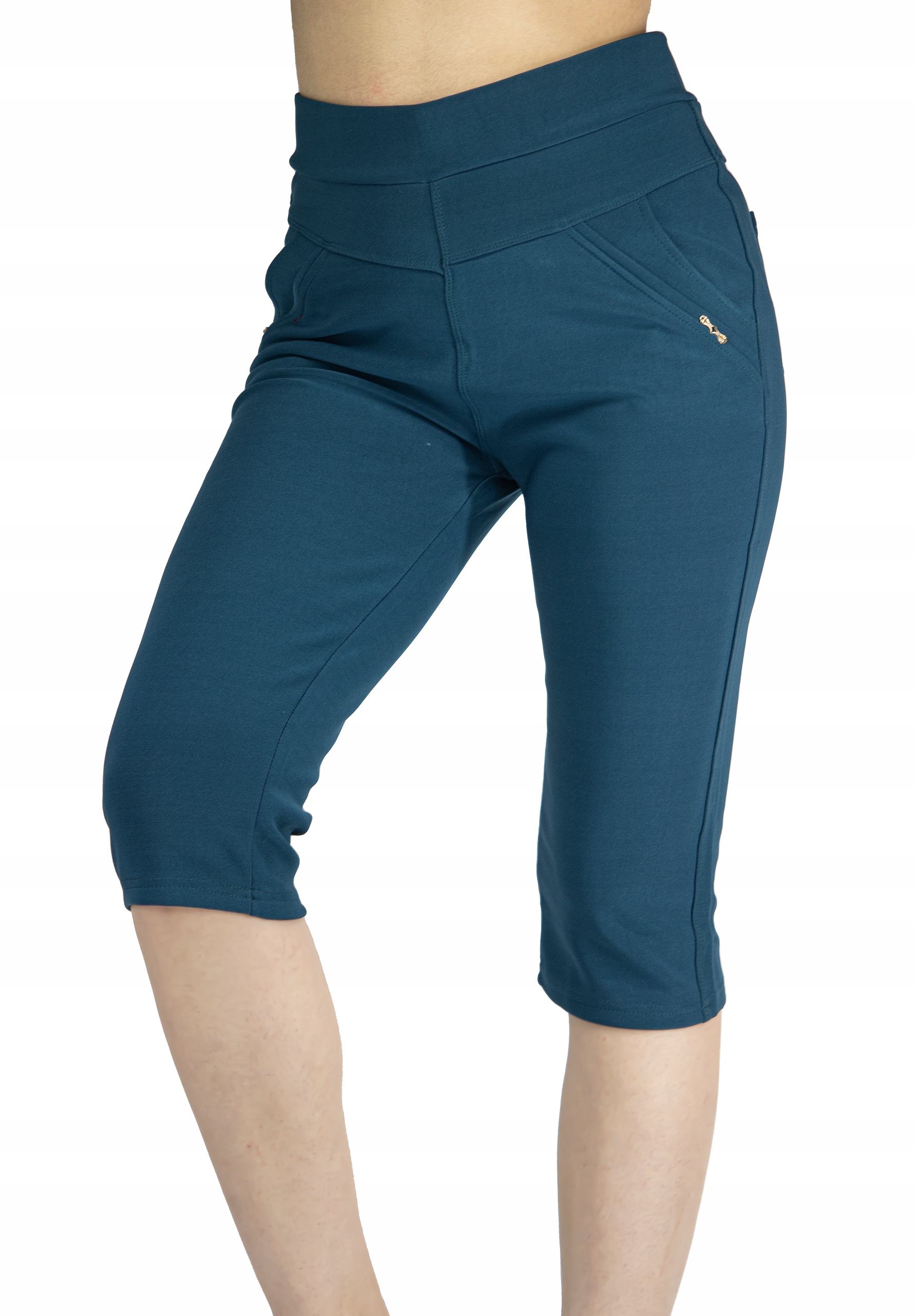 RYBACZKI KOBIECE WYSOKI STAN ELASTYCZNE R01 KOLORY r.6XL/7XL Długość nogawki 3/4