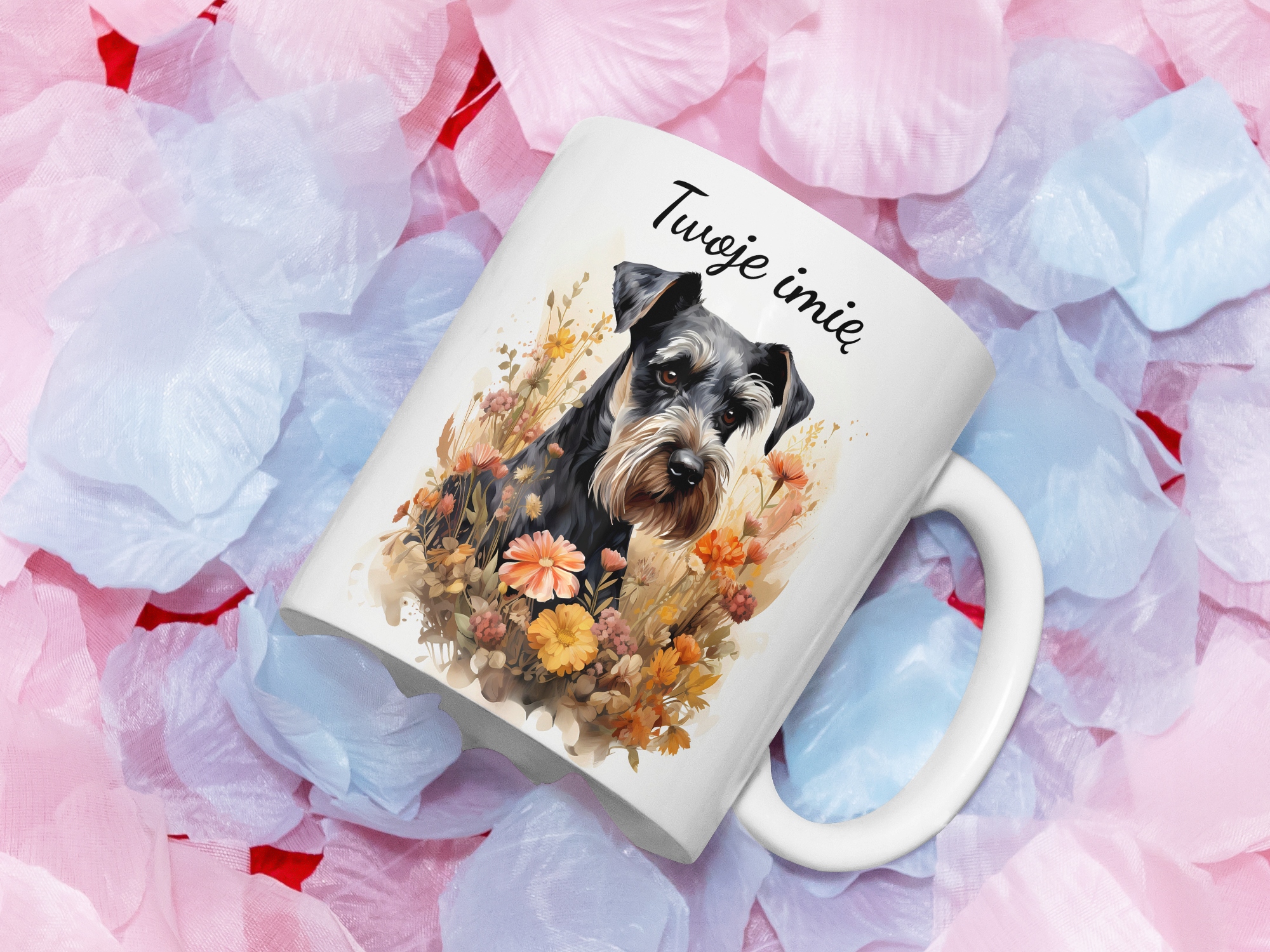 KUBEK PODUSZKA ZESTAW PIES PIESEK RASA SCHNAUZER SZNAUCER EAN (GTIN) 5906228700355