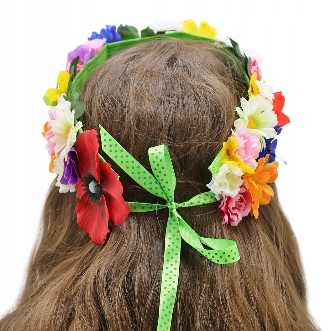 WIANEK KWIATY SZEROKI WIOSENNY KOLOROWY Rodzaj wianek