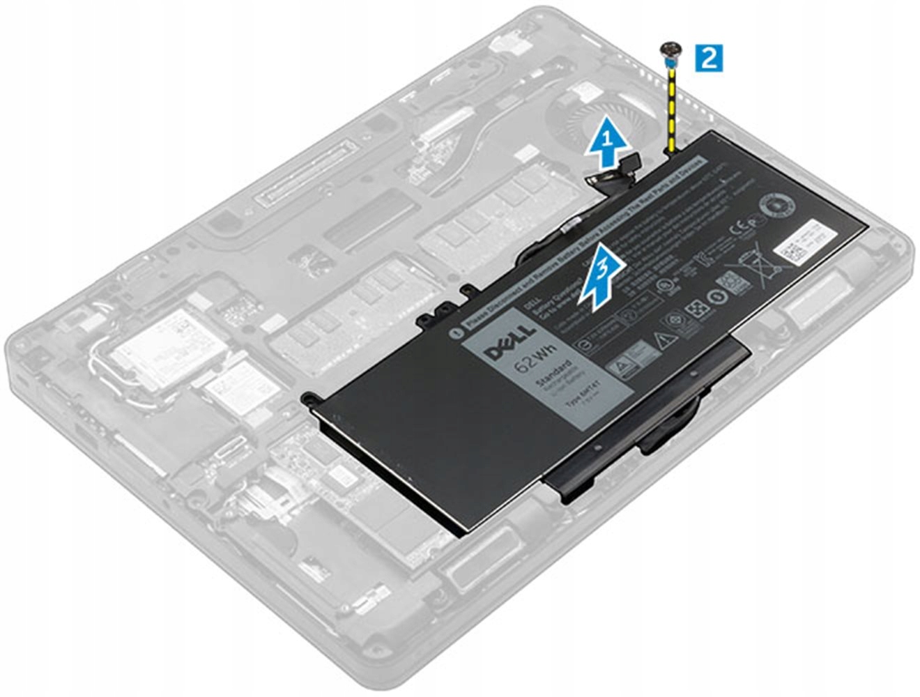 Dell Batéria 4-cell 62W/HR Li-on pre Latitude E5270, E5470, E5570