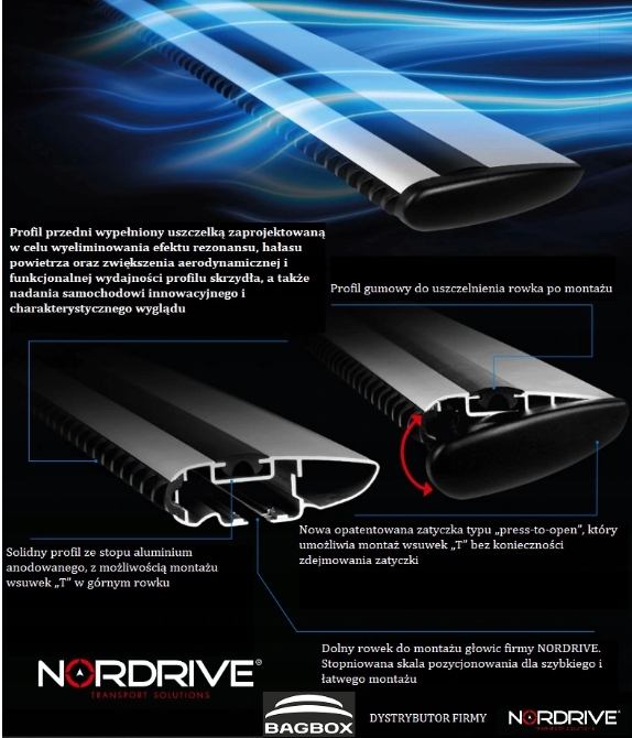 BAGAŻNIK DACHOWY Ford Focus, C-MAX Producent Nordrive