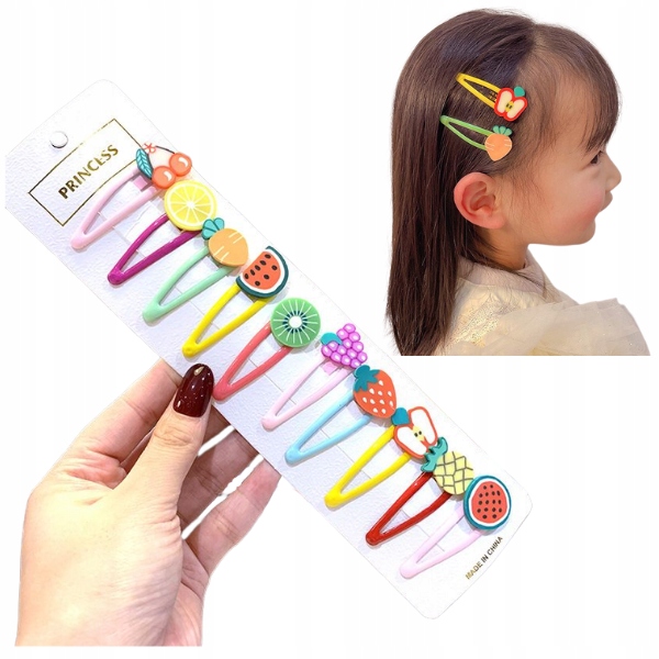 

Zestaw Spinek Do Włosów Dla Dzieci Spinki Owoce