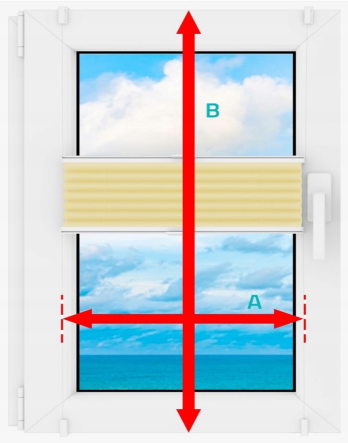 PLISA BEZINWAZYJNA ROLETA PLISOWANA ŻALUZJA PLISY Długość 150 cm