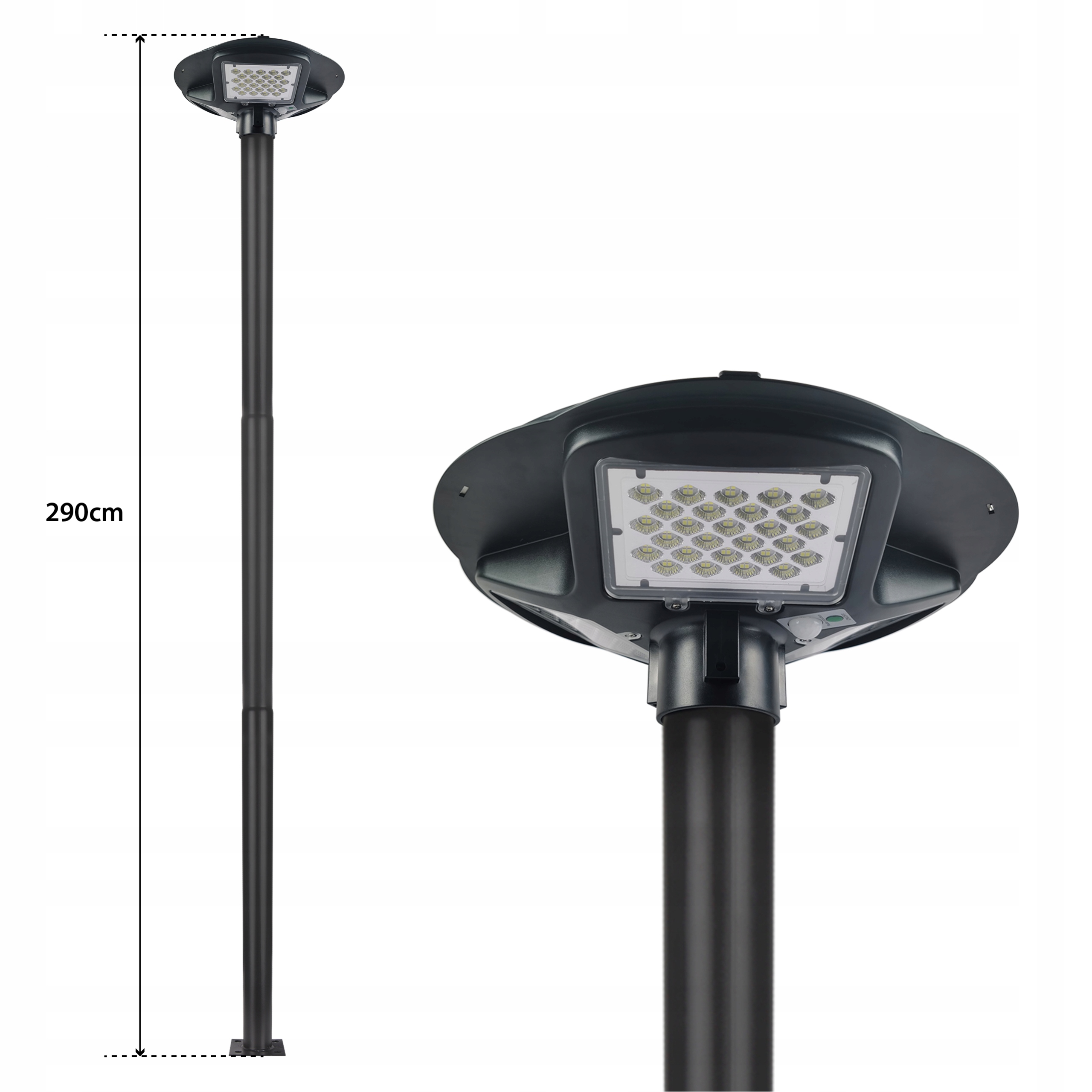 Słup Maszt Oświetleniowy 3M do lamp ulicznych latarni parkowy 76mm CZARNY EAN (GTIN) 5904703007852