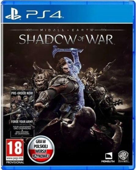 

Śródziemie Cień Wojny Shadow Of War Pl -PS4 Nowa