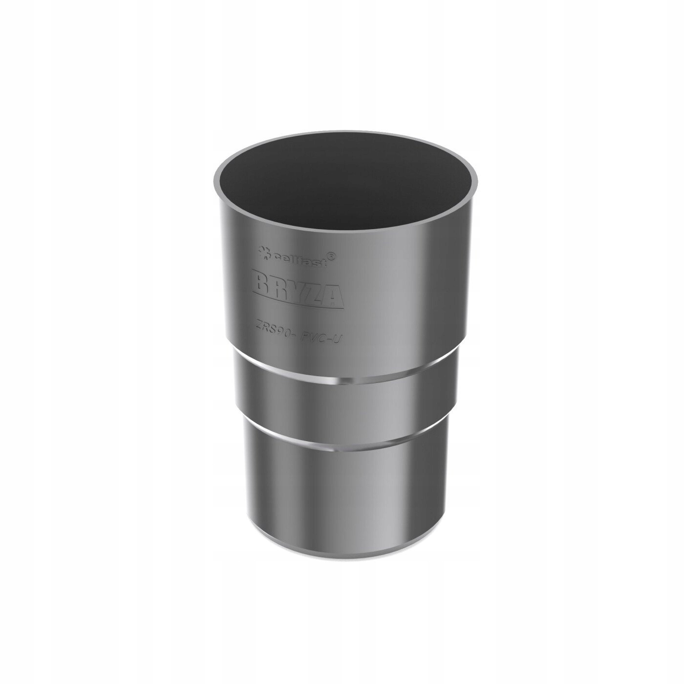 BRYZA PVC ZŁĄCZKA RURY SPUSTOWEJ/ MUFA fi90 GRAFIT