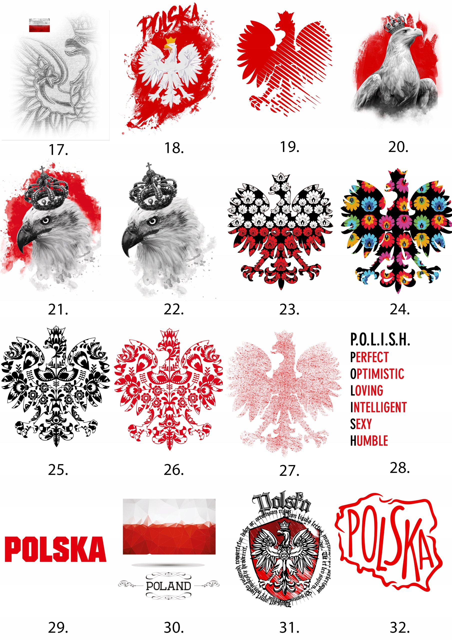KOSZULKA T-SHIRT KIBICA POLSKA ORZEŁ GODŁO R. XL Wzór dominujący print (nadruk)