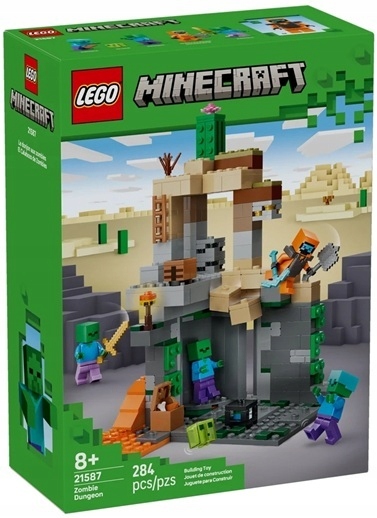 Stavebnice 284 dílků Lego Minecraft Loch zombie 21587