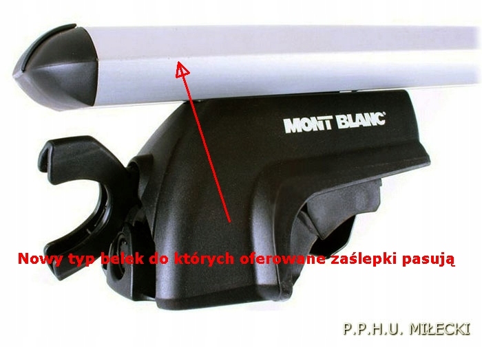 ZAŚLEPKA 73mm bagażnik Mont Blanc belki ALU belka Model End Caps