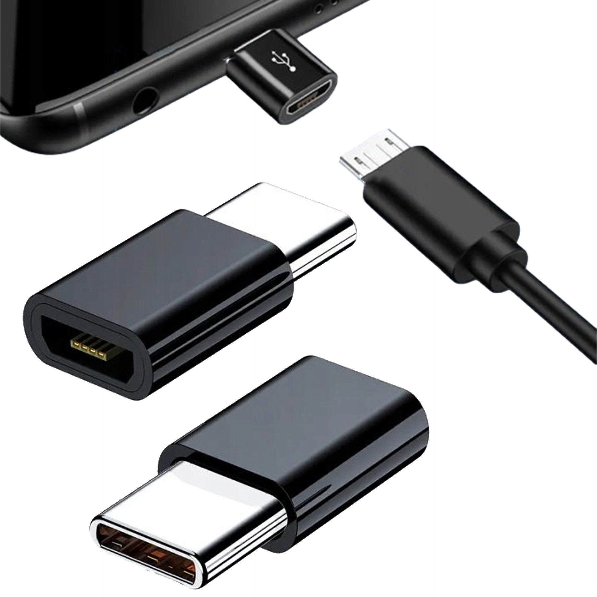 ADAPTER OTG USB-C MICRO USB do TYP-C USB-C PRZEJŚCIÓWKA