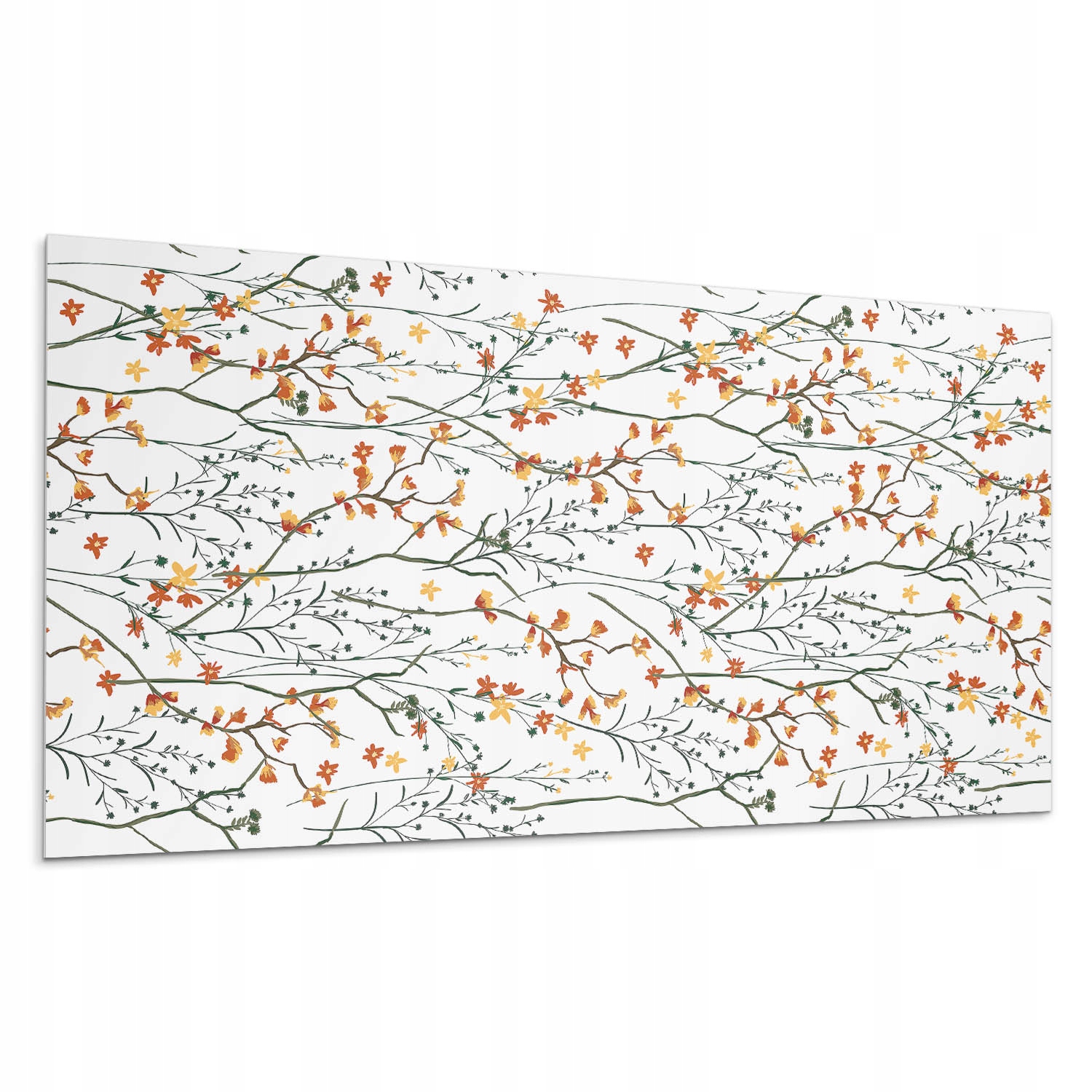 Nástěnný panel z Pvc se vzorem do pokoje Květinový vzor na pozadí 100 x 50 cm