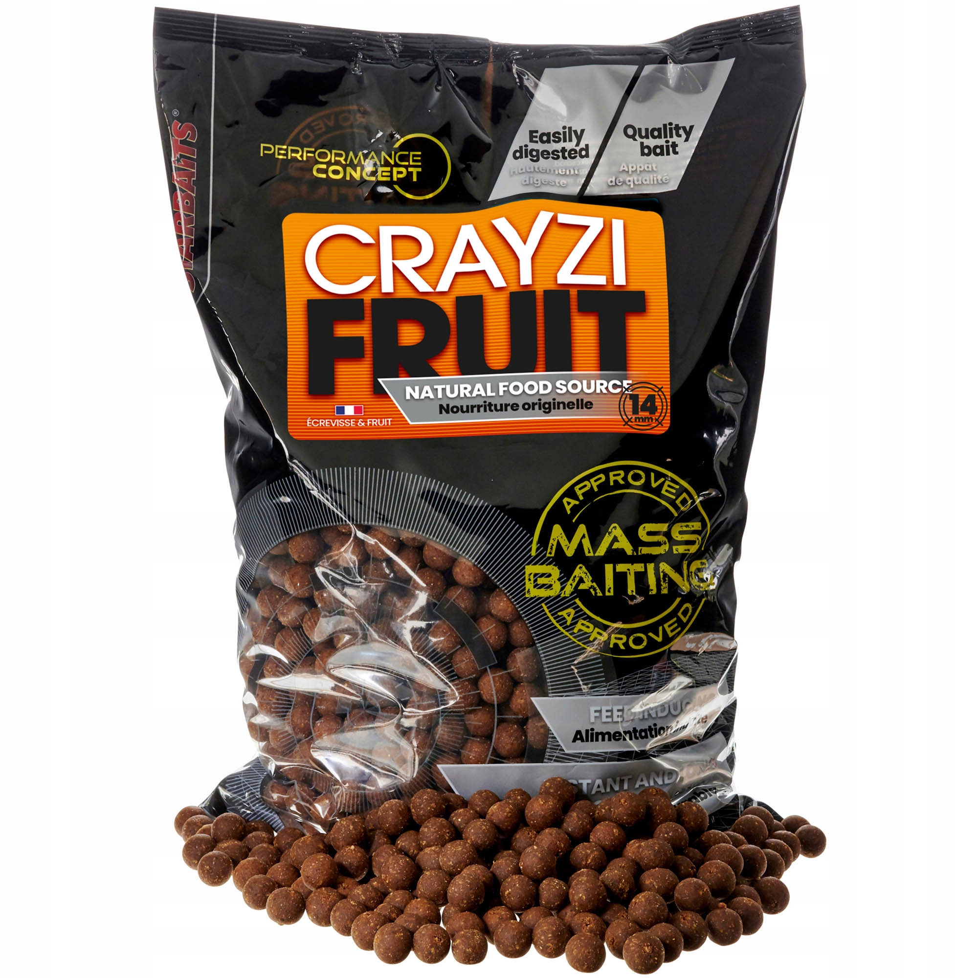 Kuličky Starbaits Pc Crayzi Fruit Mass Baiting 20mm 3kg