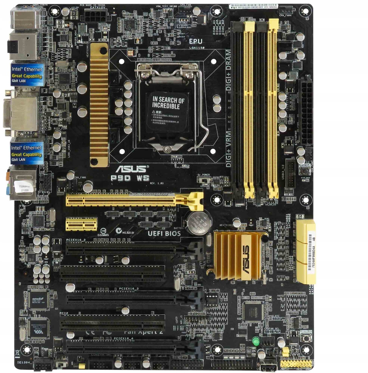 Asus P9D Ws Socket LGA1150 DDR3 Intel C226 PCIe Pci Atx