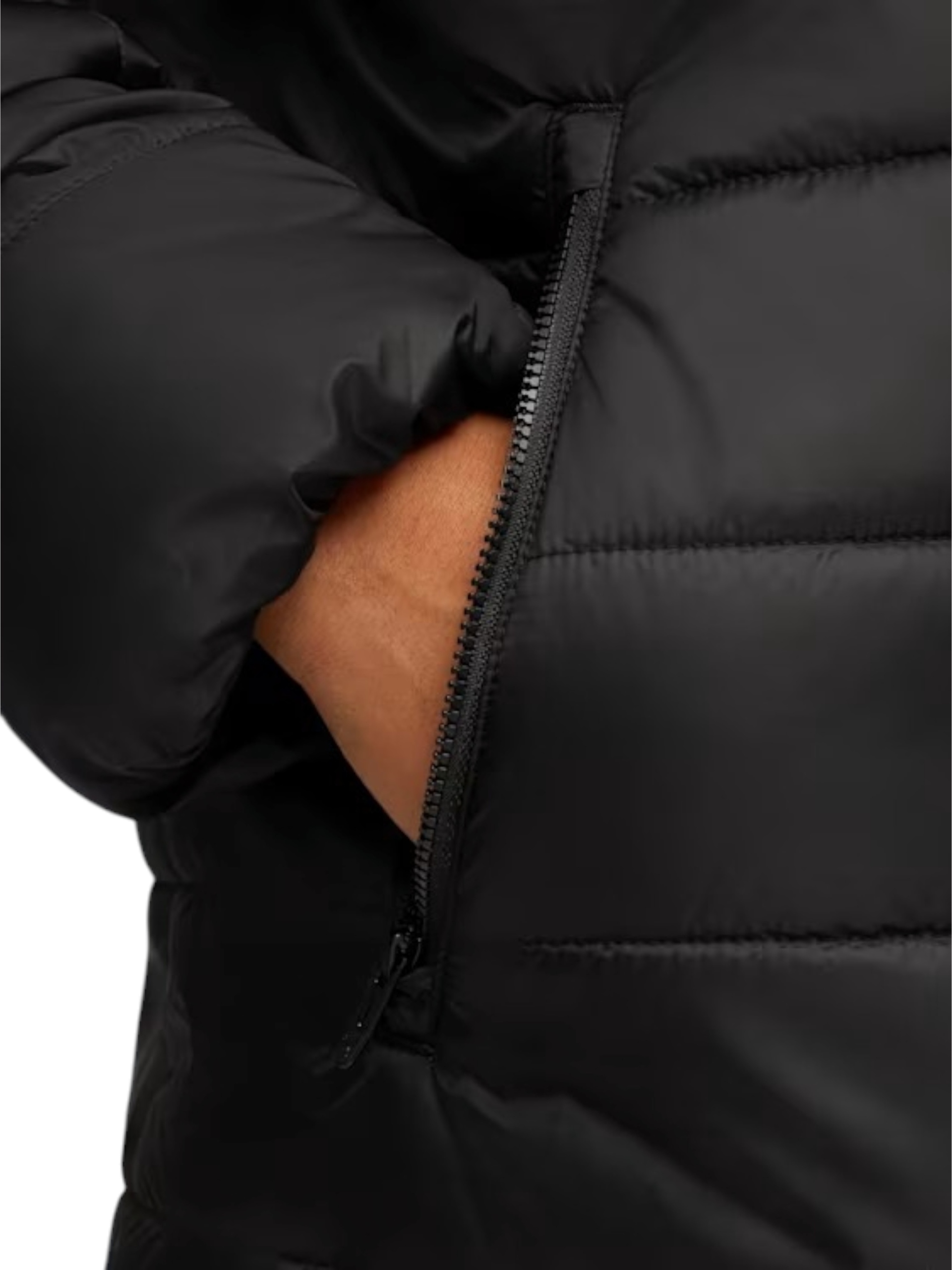 Puma Pánská Prošívaná Bunda S Kapucí Ess Hooded Padded Černá