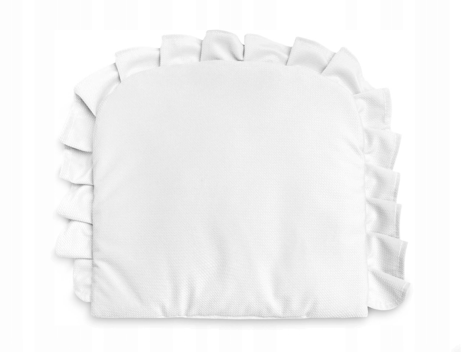 

Poduszka Sensillo Velvet z falbanką biała 25x35 cm