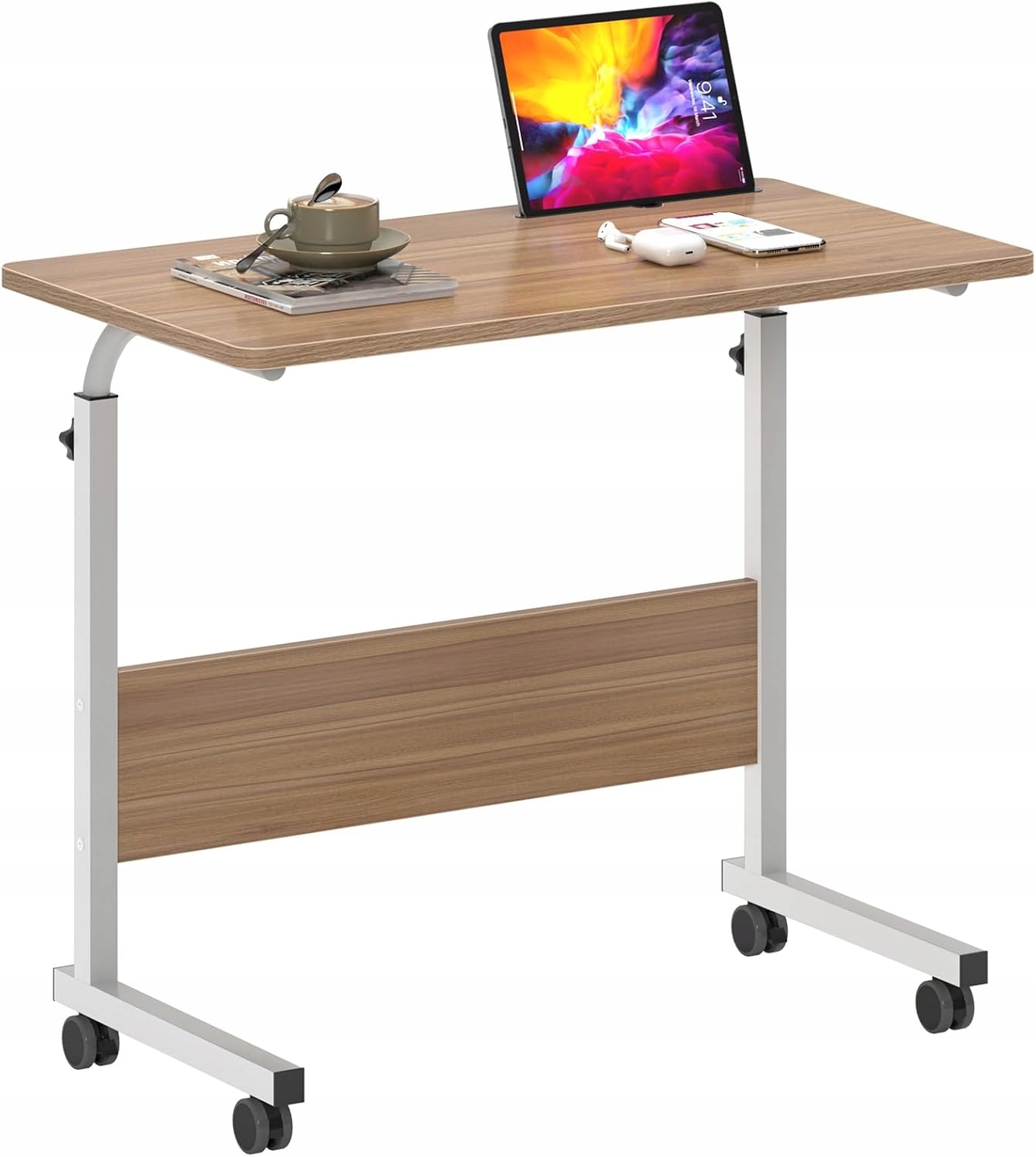 Sogeshome Regulowany Stolik Na Laptopa Na Kólkach 80 x 40 x 71-90 cm
