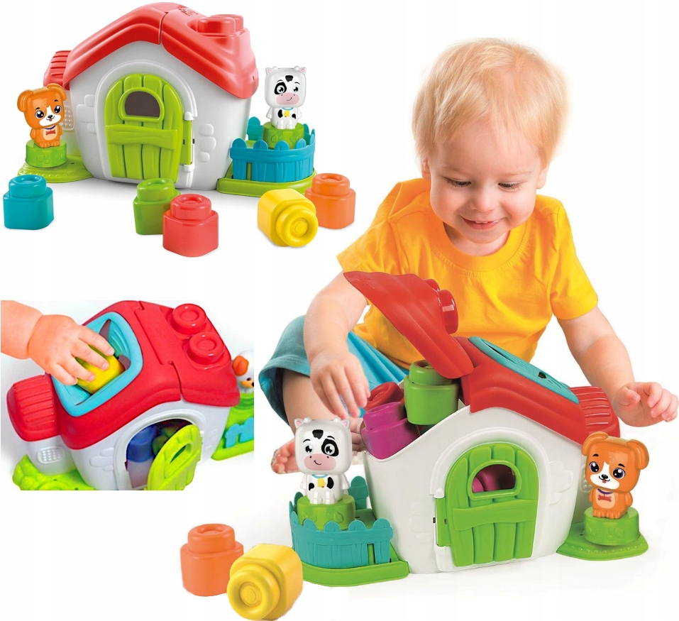 

Clemmy Farma Sensoryczna Sorter Dom Klocki Zwierzę