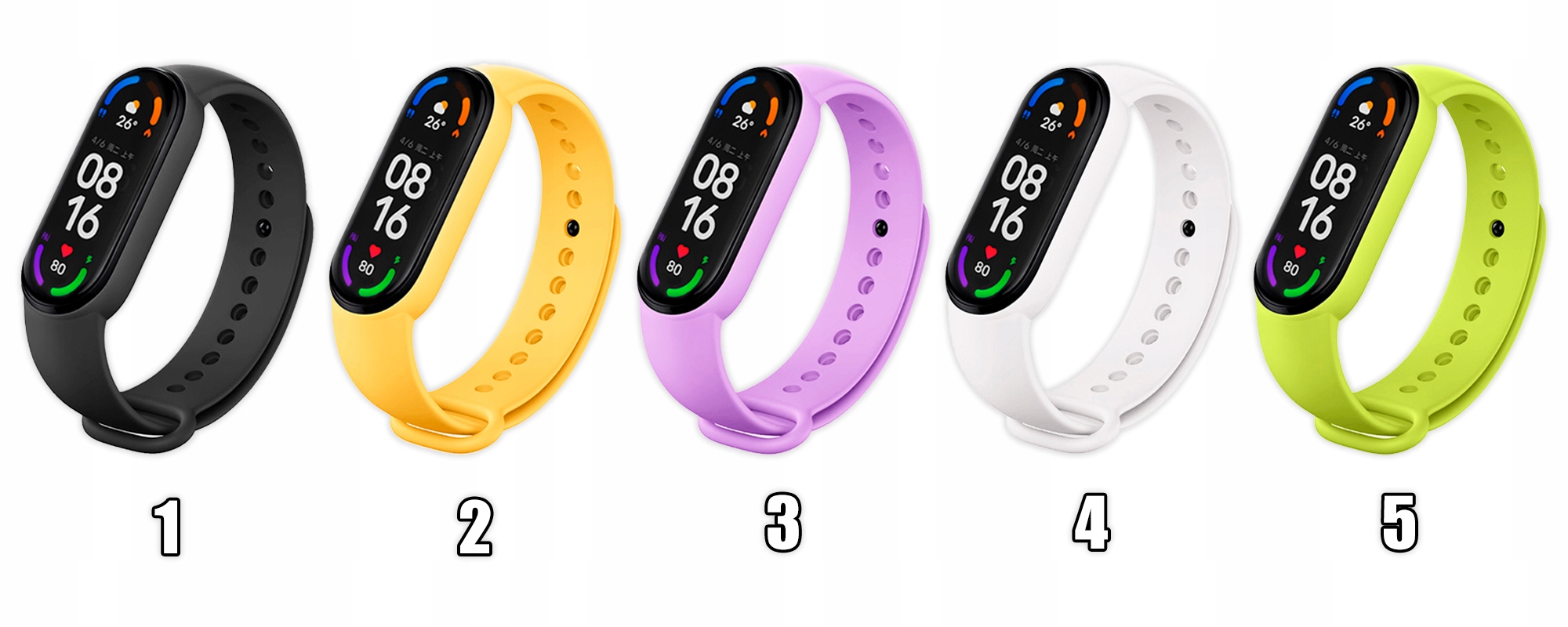 OPASKA PASEK DO XIAOMI MI BAND 5/6 - 24 KOLORY Rodzaj pasek
