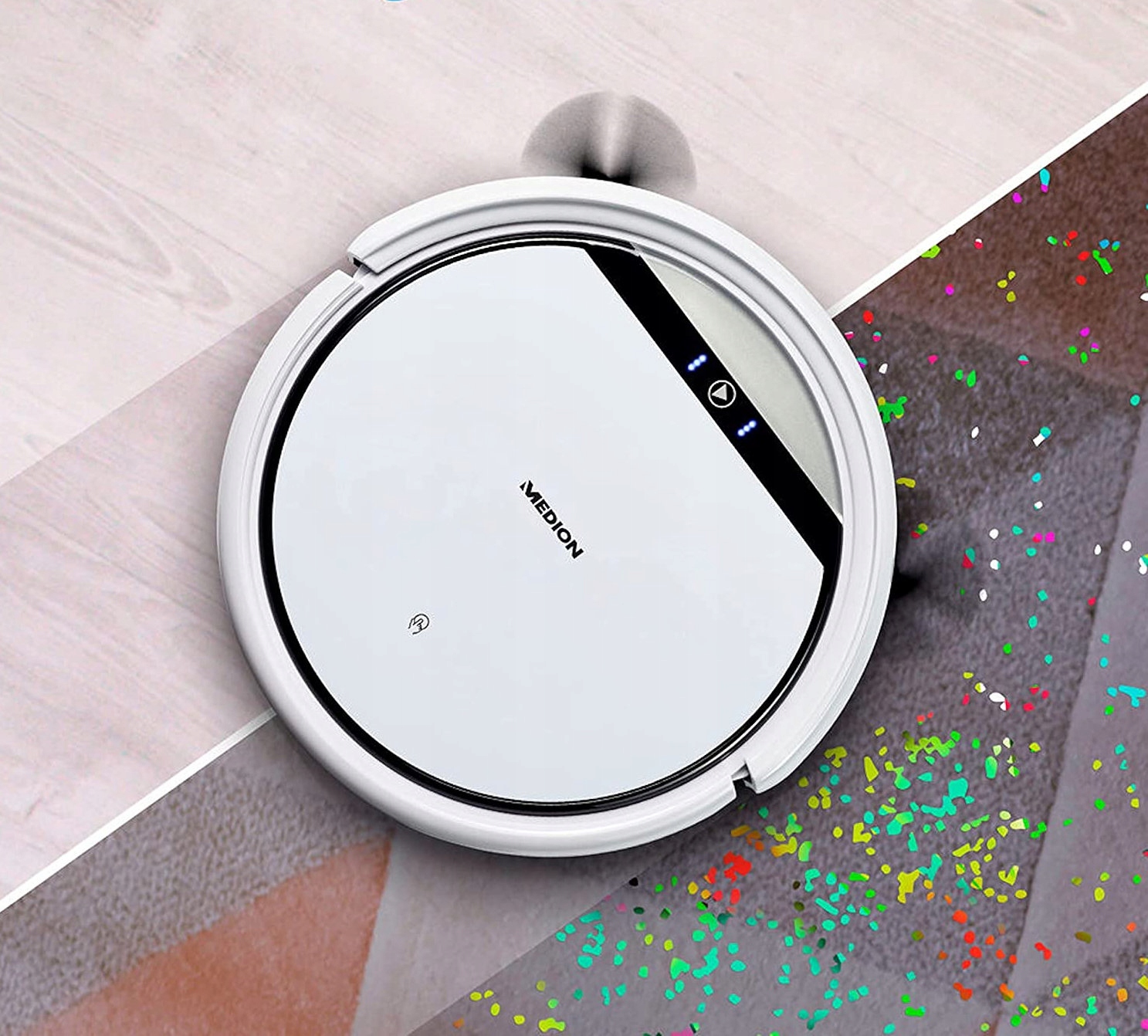 MEDION ROBOT SPRZĄTAJĄCY ODKURZA MYJE MD18503 2W1 Stan opakowania oryginalne