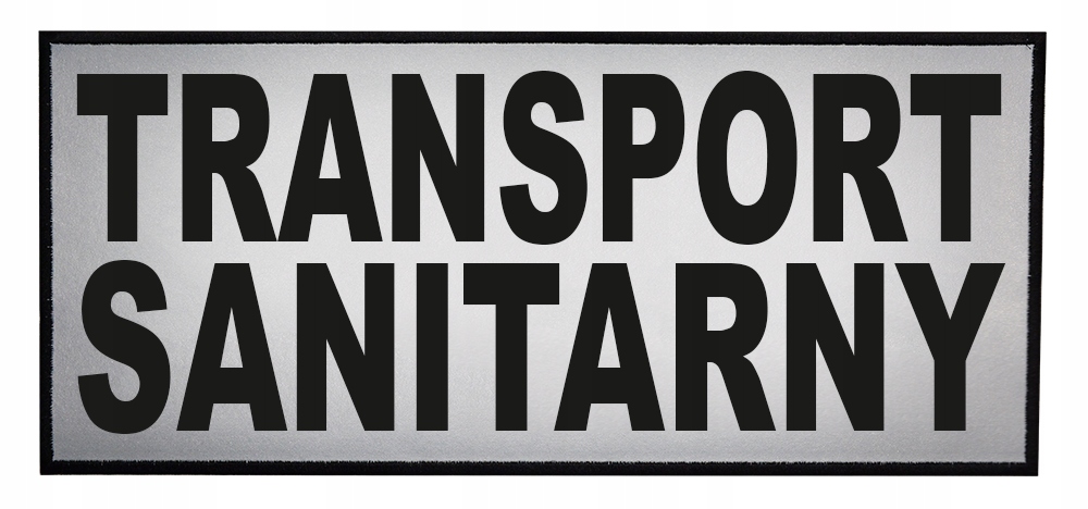 

Naszywka Transport Sanitarny odblask Rzep plecy