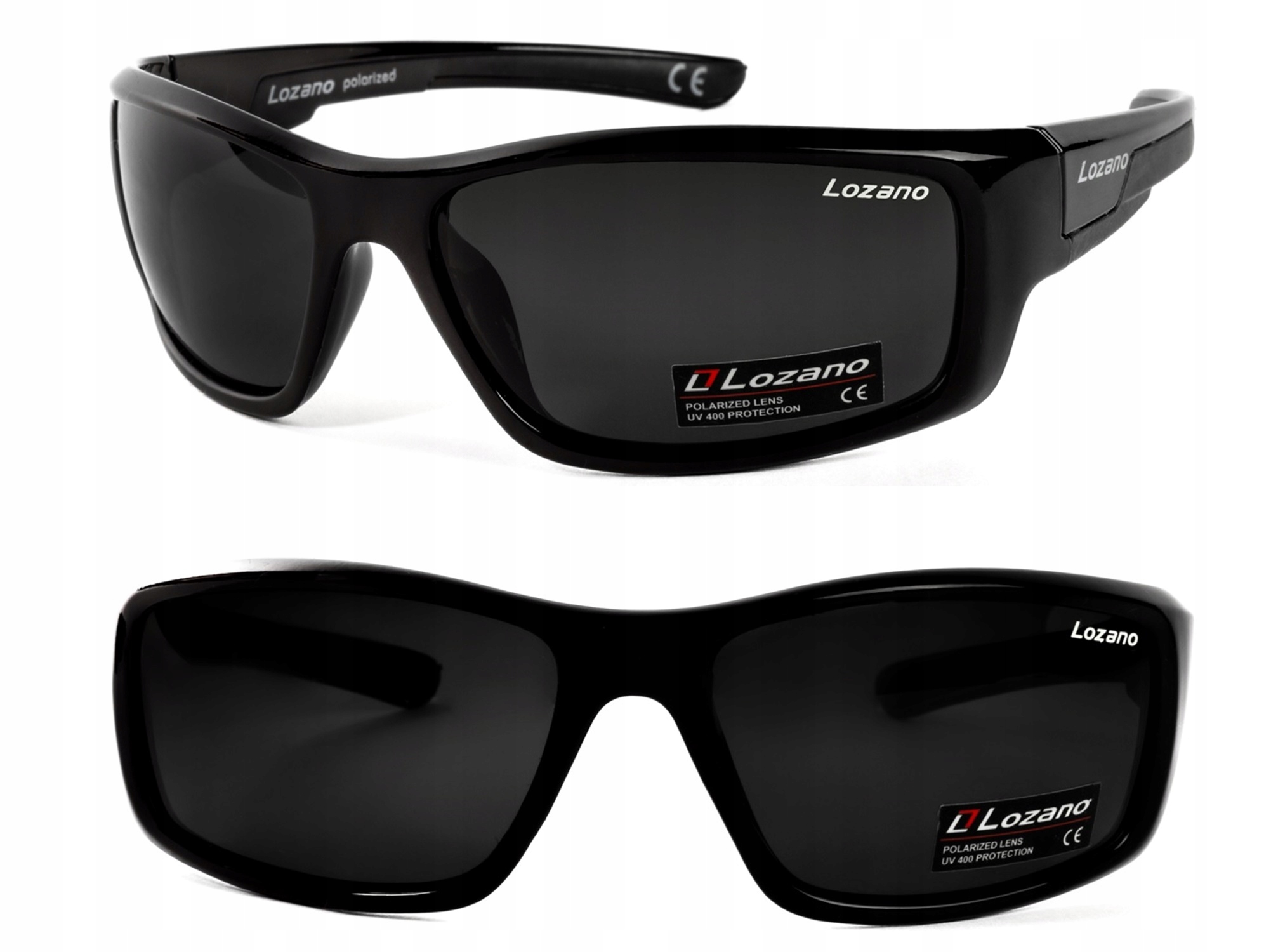 Lozano Polarizační Sluneční Brýle pánské černé rybářské Pouzdro