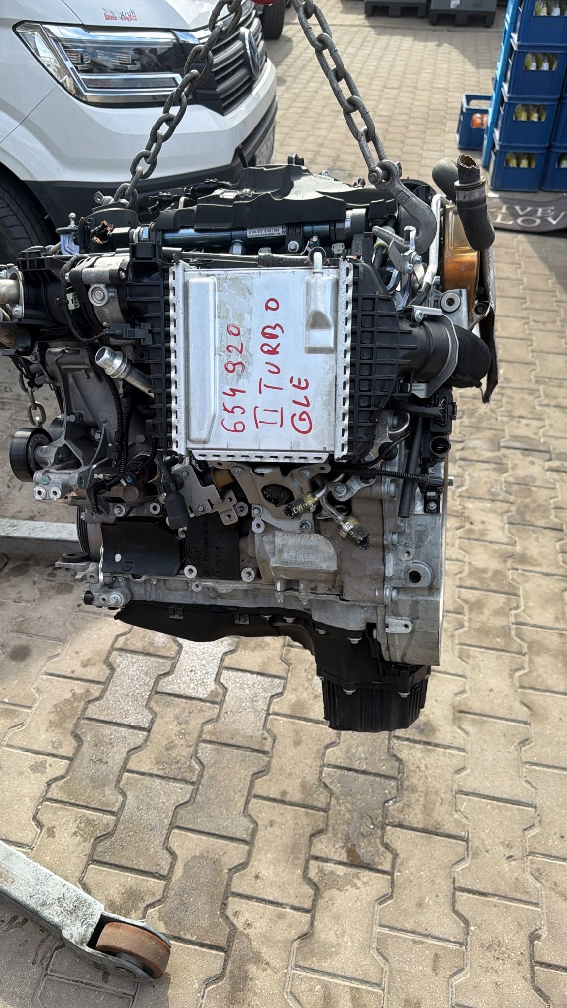 engine complete MERCEDES GLE longitudinal 654920 BITURBO 60TYS KM