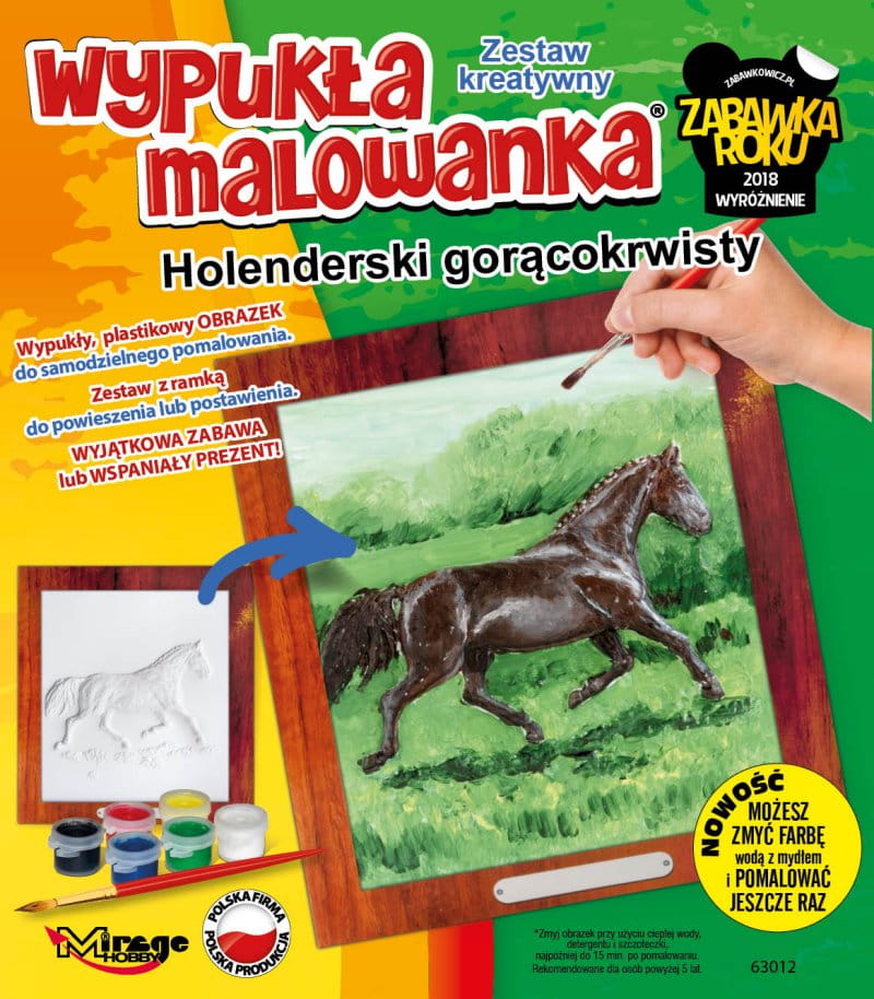 

Wypukła Malowanka Koń Holenderski Zestaw Kreatywny
