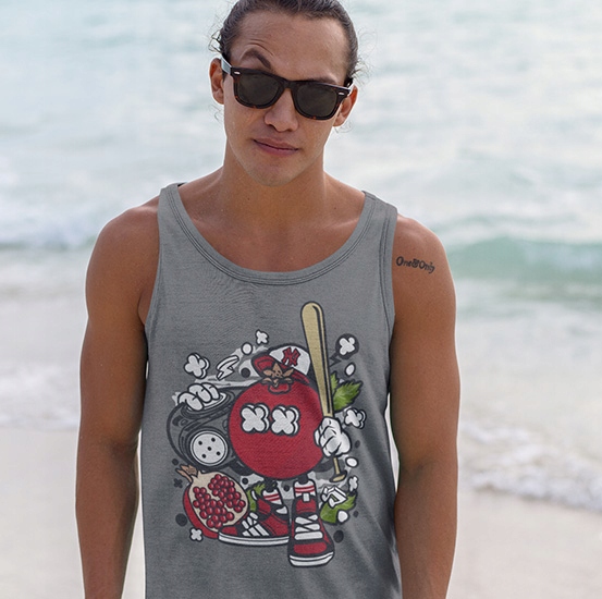 TANK TOP ANIMOWANE GARNET Marka inna