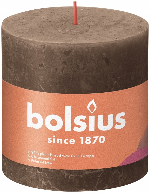 

Bolsius Świeca Rustic Shine 100/100 Zamszowy Brąz