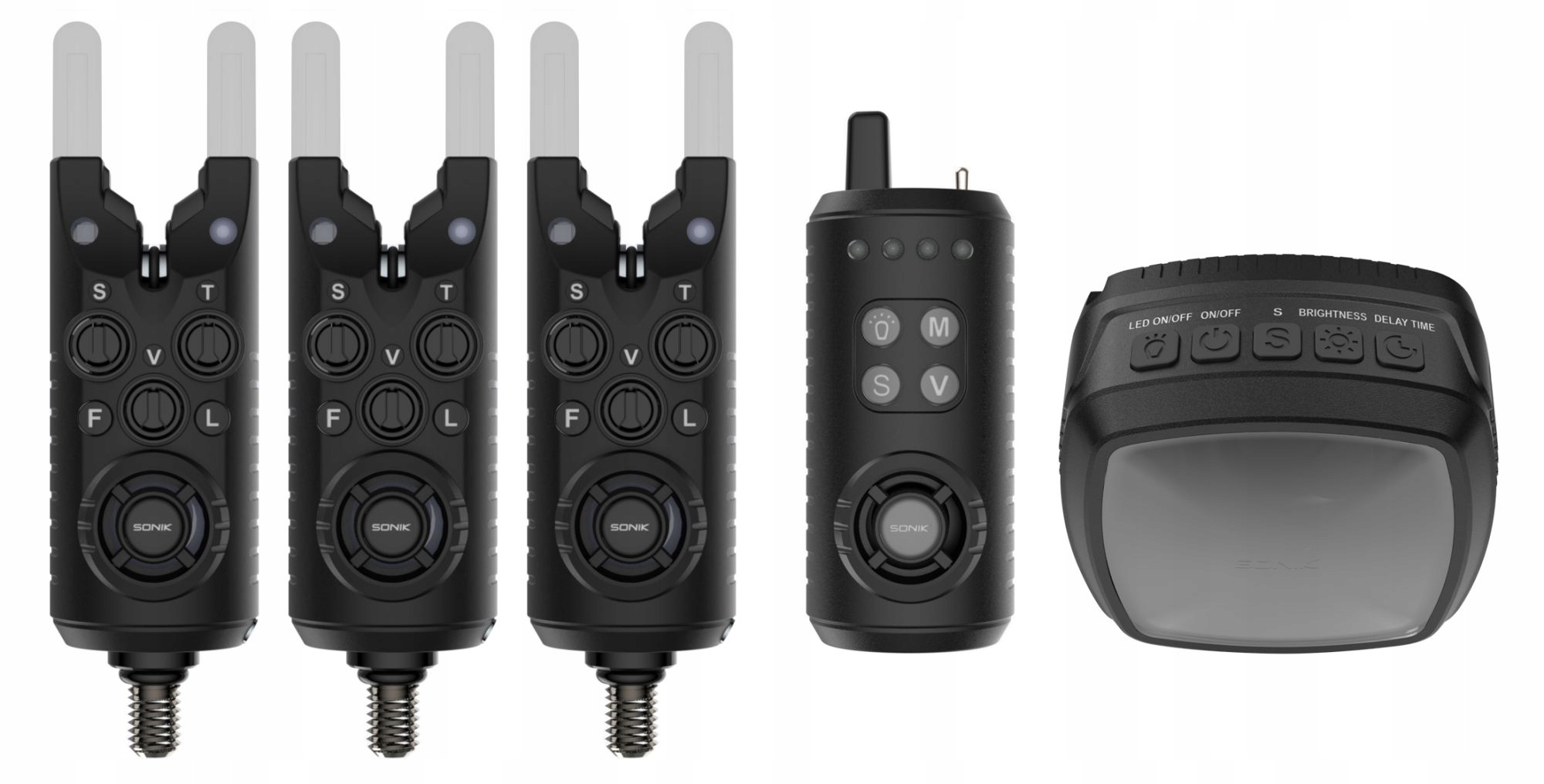 Zestaw Sygnalizatorów Sonik Gizmo 2 Alarm Set 3+1+Bivvy Lamp