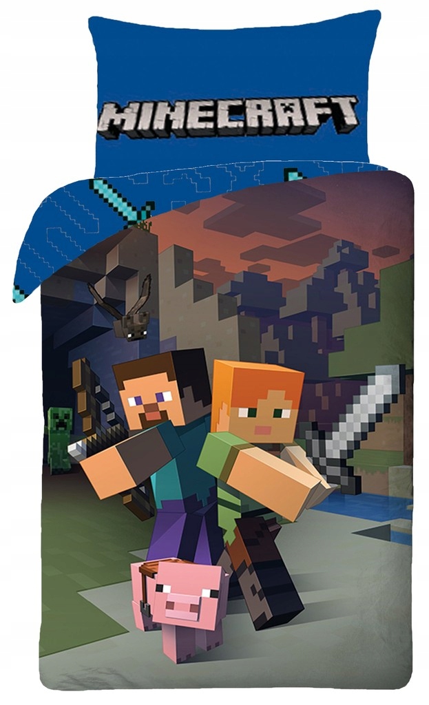 

Pościel 140X200 Minecraft Ruben Steve Klocki Gra