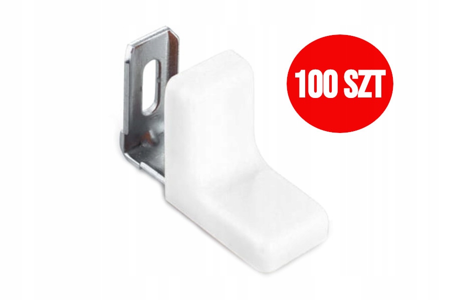 

Kątownik metalowy z osłonką 100szt KN-375 biały