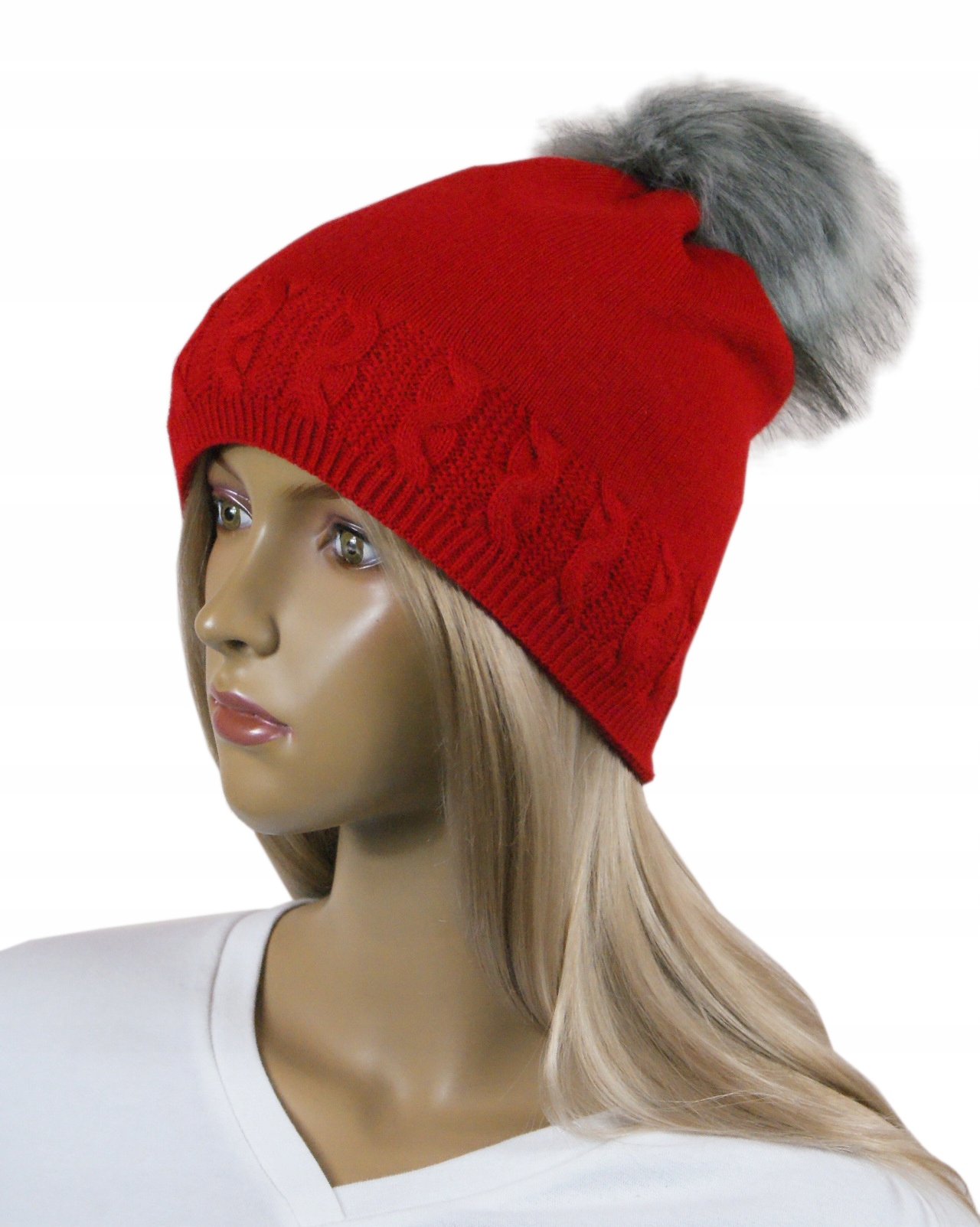 

Czapka damska Pompon polar # 55